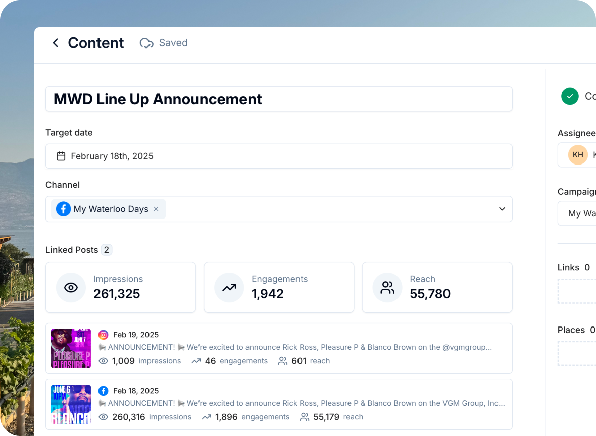 Content Planner - Linked Post Metrics (Waterloo)